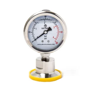 China Supplier High Accuracy Stainless Steel 304 Oil Filled Pressure Gauge 0-4bar Measuring Instruments
