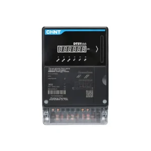 Chint DTSY666 Four-Wire High Current High Precision Prepaid Energy Meter Smart Card for Water and Electricity Engineering