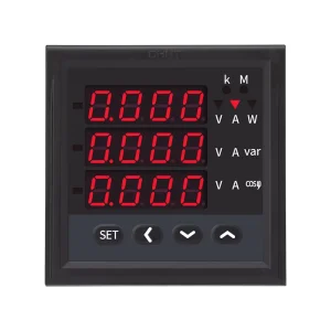Chint Three-Phase Multifunctional Current Voltage and Frequency Meter Digital Display Intelligent LED Electric Meter PD666 380V