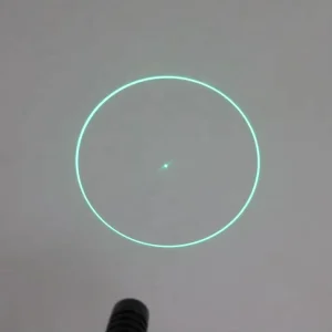 Circle Line Beam With Dot Green Laser Module