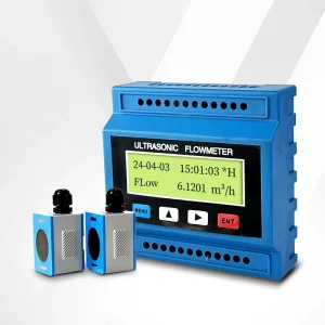 Clamp-On Ultrasonic Flowmeter with RS485 Communication Milk Water Flow Sensor Modular Flow Meter