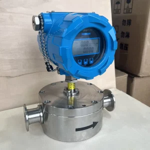 Clamp-on Micro Gear Flow Meter Stainless Steel Digital Sanitary Type Oil & Water Flow Meter Pulse 4-20mA RS485 Signal
