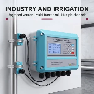 Clamp on Ultrasonic Flow Meter DN15 DN6000mm 4 20mA RS485 IP67 Wall Mount Smart Water Flowmeter for Industry and Irrigation