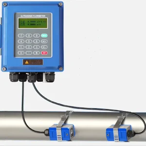 Clamp on Ultrasonic Flow Meter Digital Water Flowmeter 4 20mA for Water Pipe Measurement