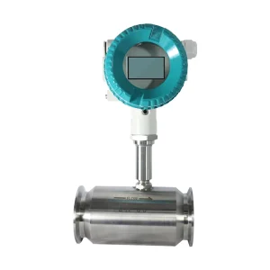 Clamp type SS304 Stainless Steel Turbine Flowmeter Digital Fluid Flow Meter IP65 Protection High Accuracy 4 20mA Signal Output