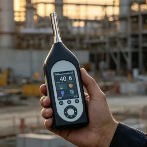 Class 1 Noise Sound Level Meter Octave Band Analyzer with Bluetooth TF Card Data Recording for Environmental Noise Detection