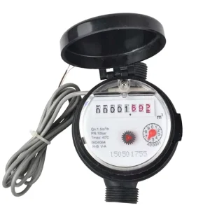 Class B DN15-DN25 Brass Body Single Jet Water Meter with Pulse Output