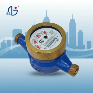 Class B Multi jet Wet Dial Mechanical Water Meter IP68 MAP10 Pressure Brass Meter Body OEM Household Use Class2 Water