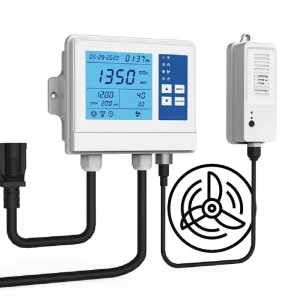 Co2 Controller Monitors Humid temp co2 Level in Grow Room Wall Mount Co2 Controller and Ventilation