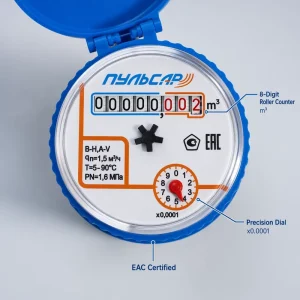 Cold Water Meter Single Jet Mechanical DN15 R100 Cast Iron Body High Precision Residential Liquid Flow Measuring Equipment OEM
