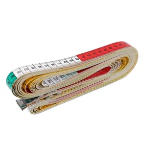 Color Tape Measure with Button Tailor’s Ruler Soft Ruler 150cm Scale Sewing Accessories
