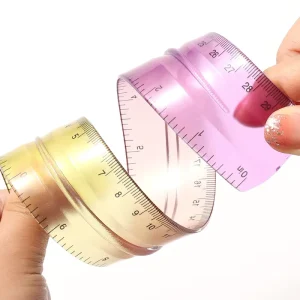Colorable Flexible Soft Measuring Tape 15/20/30cm Gradient Color Spray Soft Measuring Tape Straight Ruler That Won’t Break