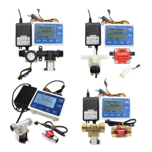 Combination Kits Quantitative Flow Controller LCD M With 1” Flow Sensor Solenoid Valve for Filling Watering Irrigation System