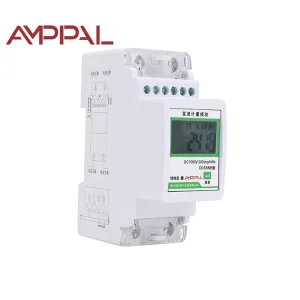 Communication Reset Photovoltaic Multifunctional Power Voltage Current 220V 5 20A Single Phase LCD Rail Mounted Energy Meter