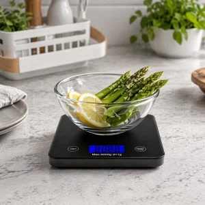 Compact Slim Design Kitchen Scale 5000 Grams 11 Pounds Food Weighing Scale