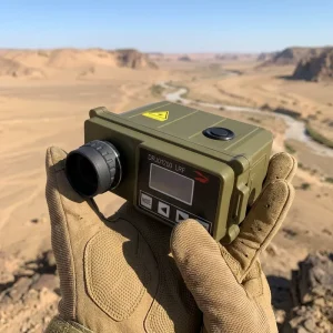 Compact Solid State Laser Rangefinder 1064nm 5km 20km Aluminum Alloy LRF with RS232 Serial Port for Long Range Ranging