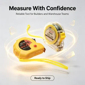 Construction Hand Measuring Tool Double Style Steel Tape Measure Metric Tape Measure