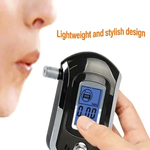 Convenient Portable Professional High Precision Semiconductor Sensor Alcohol Tester LCD Display 0.01%BAC Accuracy for DUI Use