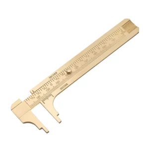 Copper Caliper Dual-scale Measuring Tool Pocket 80mm 100mm Mini Retro Brass Vernier Caliper