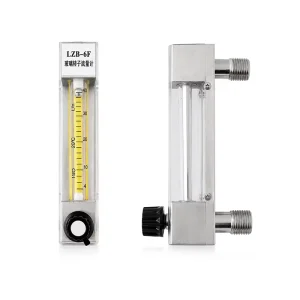 Corrosion Resistant Glass Tube Rotameter Flow Meter +/-2.5% Accuracy 3-30L/min Flow Rate for Chemical Industry Water Flow