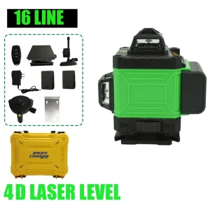 Cross Line 4D Level Laser 4D 16 Lines Laser Levels with Green Beam