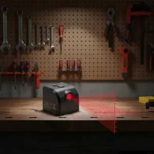Cross Scale Mini Laser Level 650nm Green/Red 2mm Precision Portable Indoor Outdoor USB 3-Month Warranty