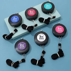 Cross border ABS 2 meter Portable Mini Tape Measure for Clothing Tailor Body Measurements Height Measuring Tape