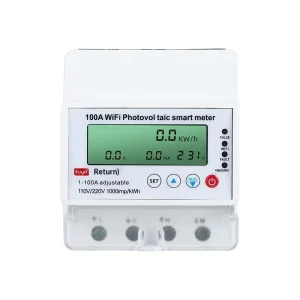 Cross border English Version 4P Graffiti WiFi Photovoltaic Bidirectional Electric Energy Meter Intelligent Single phase Meter
