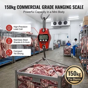 Custom Color LCD Digital Hanging Crane Scale 150kg ABS+Stainless Steel Multiple Shell Options for OEM ODM Brand Customization