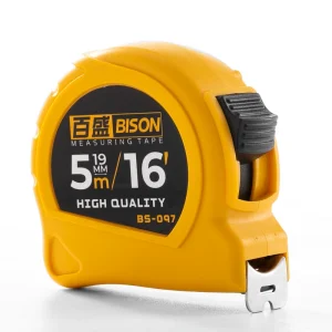 Custom Design High Quality Retractable Steel Measuring Tape with Metric MM Graduation and High Visibility Case