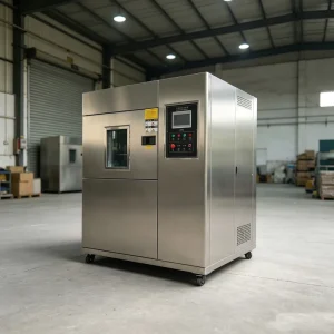Custom Inner Size Thermal Shock Test Chamber Three Area Preheat Precool Test Zone Temperature Shock Testing Equipment for Lab