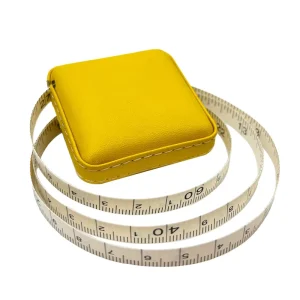 Custom Logo Durable PVC Square Portable Measuring Ruler 1.5m 60 Inch Retractable Tape Measure UV Printing for Promotional Gifts