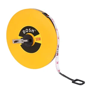 Custom Logo Printed Cloth Double Scale Retractable Long Tape 10/20/30/50/100m Metric Inches ABS Plastic Color