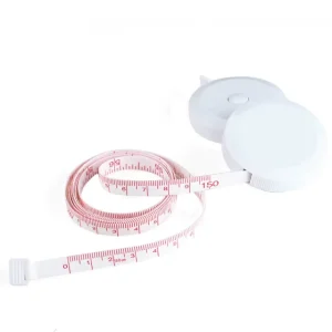 Custom Logo Printed Plastic 150cm Double Sided Scale Tape Measuring Keychain 60inch Cartoon Pattern