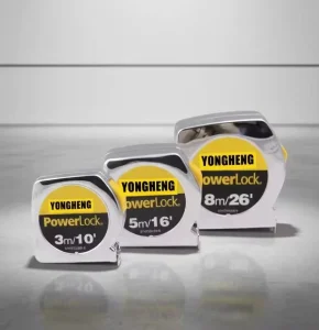 Custom Logo Retractable Measuring Tape Stainless Steel High Visibility Blade Automatic Return 5M Metric System