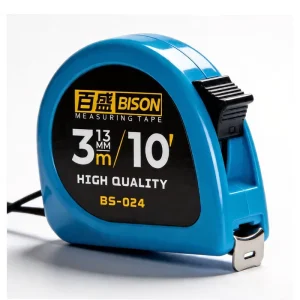 Custom Logo Retractable Tape Measure 3m Length ABS and Plastic Construction Carbon Steel Blade Metric Imperial Units