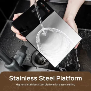 Custom Stainless Steel Smart Electronic Kitchen Scale 5kg Capacity TFT Display Digital Weight Measurement Nutrition Weighing