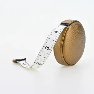 Custom logo 3 Meter Rose Golden Color Leather Cover Tape Measure