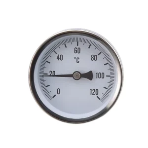 Customizable 2.5” Stainless Steel Bimetal Temperature Gauge for Industrial Use Back Mounting Design with OEM ODM Support