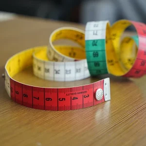 Customizable 3m 0.3mm Thick Plastic ABS Rolling Measuring Tape for Body Sewing Imperial Measure