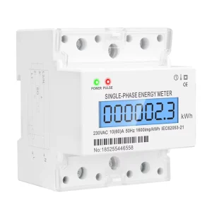 Customizable 4P DIN Rail Single Phase Electronic Energy Data Logger