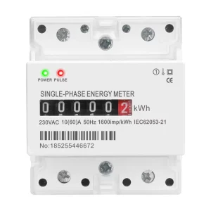 Customizable 4P Single-Phase DIN Rail Electronic Energy Recording Meter