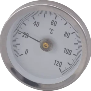 Customizable 63mm Stainless Steel Bimetal Temperature Gauge for Industrial Use Back Mounting Design with OEM ODM Support