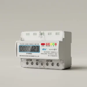 Customizable 7P Three Phase Electronic Energy Meter LCD DIN Rail RS485 Sealed Terminal Class 1.0 Accuracy 100A Anti fraud