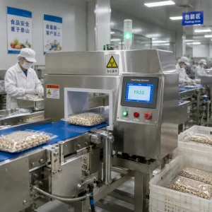Customizable Frozen Meat Metal Detector Conveyor System Digital Metal Contaminant Detection Equipment