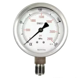 Customizable High Pressure 6” Stainless Steel Hydraulic Pressure Gauge Manometer 63mm 100mm 150mm