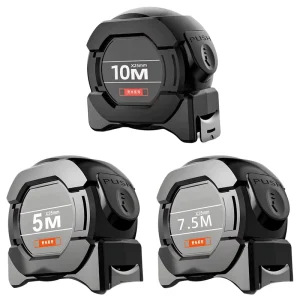 Customizable Laser-Coded Fluorescent Waterproof Steel Tape Measure High Precision Automatic Lock Metric Inch Custom Logo