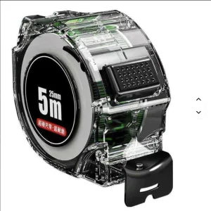 Customizable Logo Fluorescent Stainless Steel Wear-resistant Thickened Transparent Metric Tape Automatic Return