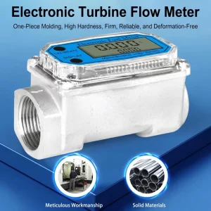 Customizable OEM LCD Digital Inline Turbine Flowmeter Liquid Water Flow Meter