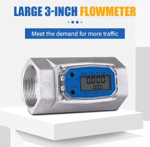 Customizable OEM LCD Digital Inline Turbine Flowmeter Liquid Water Flow Meter